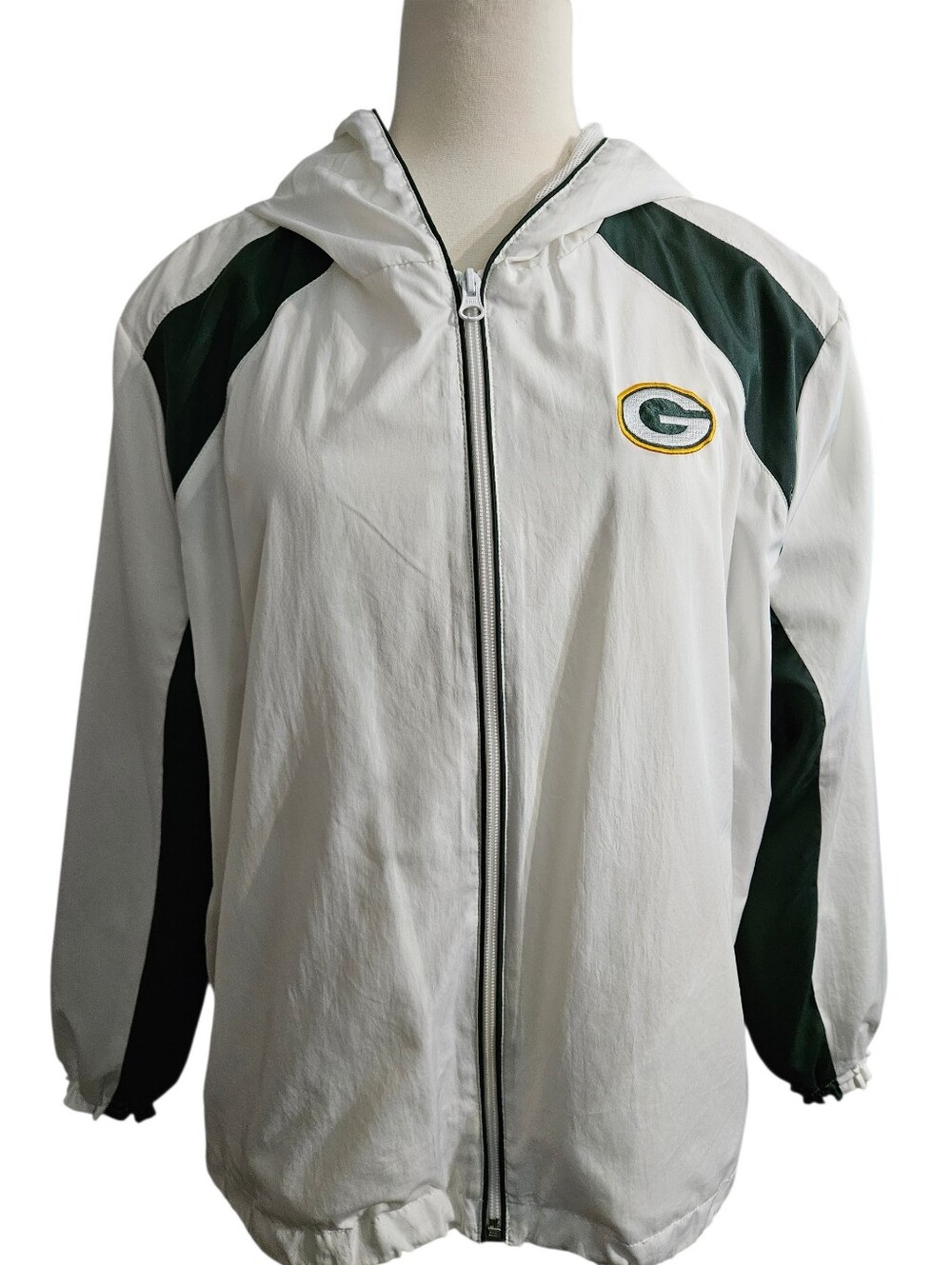 Vintage NFL Team Apparel Green Bay Packers Hooded Zip Jacket, Women's XL